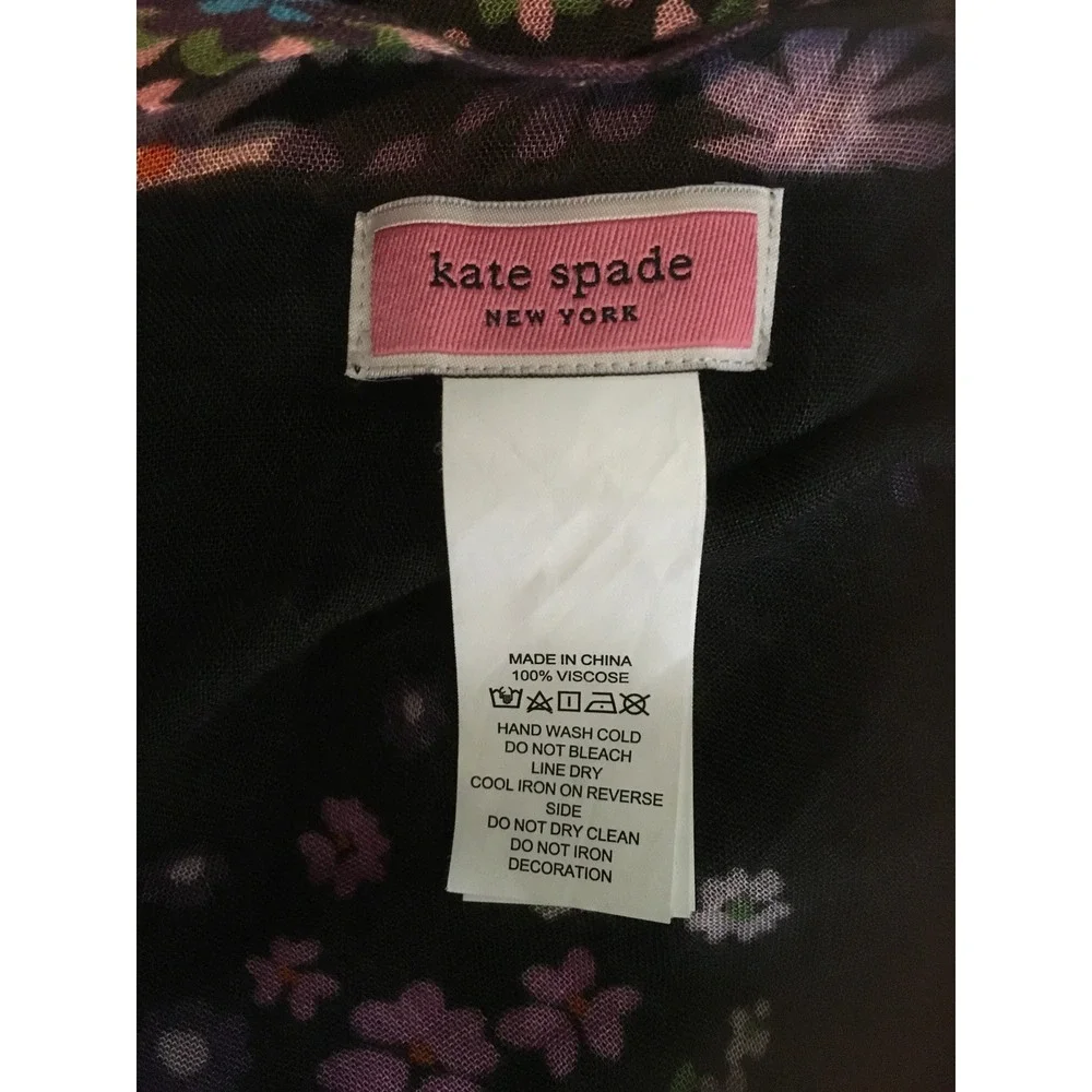 Kate Spade Womens Floral Wrap‎ Lightweight Oversized Shawl